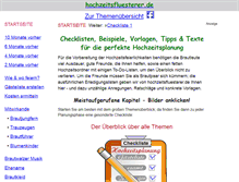 Tablet Screenshot of hochzeitsfluesterer.de